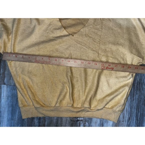 By Project Social T (PST) Gold/Yellow Short Midriff Sweater Size Medium - Picture 8 of 11